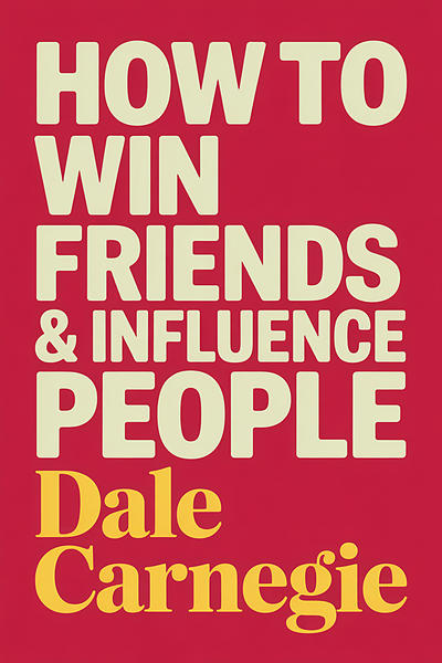 How to Win Friends and Influence People by Dale Carnegie book cover