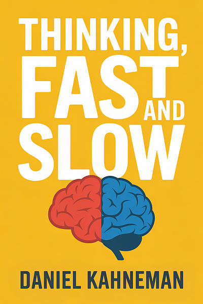 Thinking, Fast and Slow by Daniel Kahneman book cover